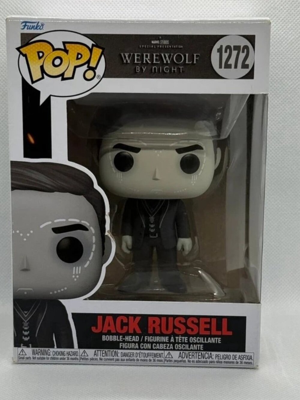Marvel Werewolf by Night Jack Russell Bobble Head Funko Pop 1272